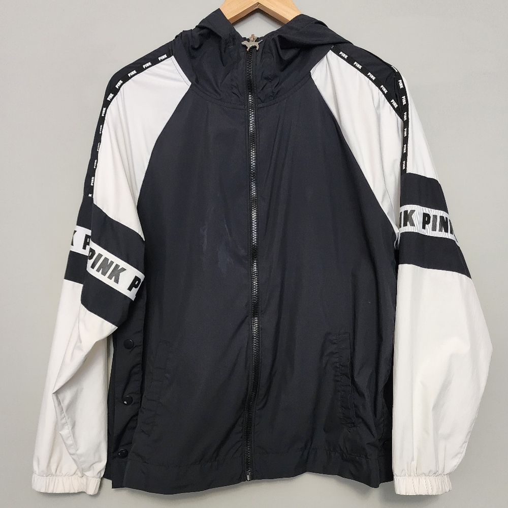 Pink by Victoria's Secret Windbreaker Size Small